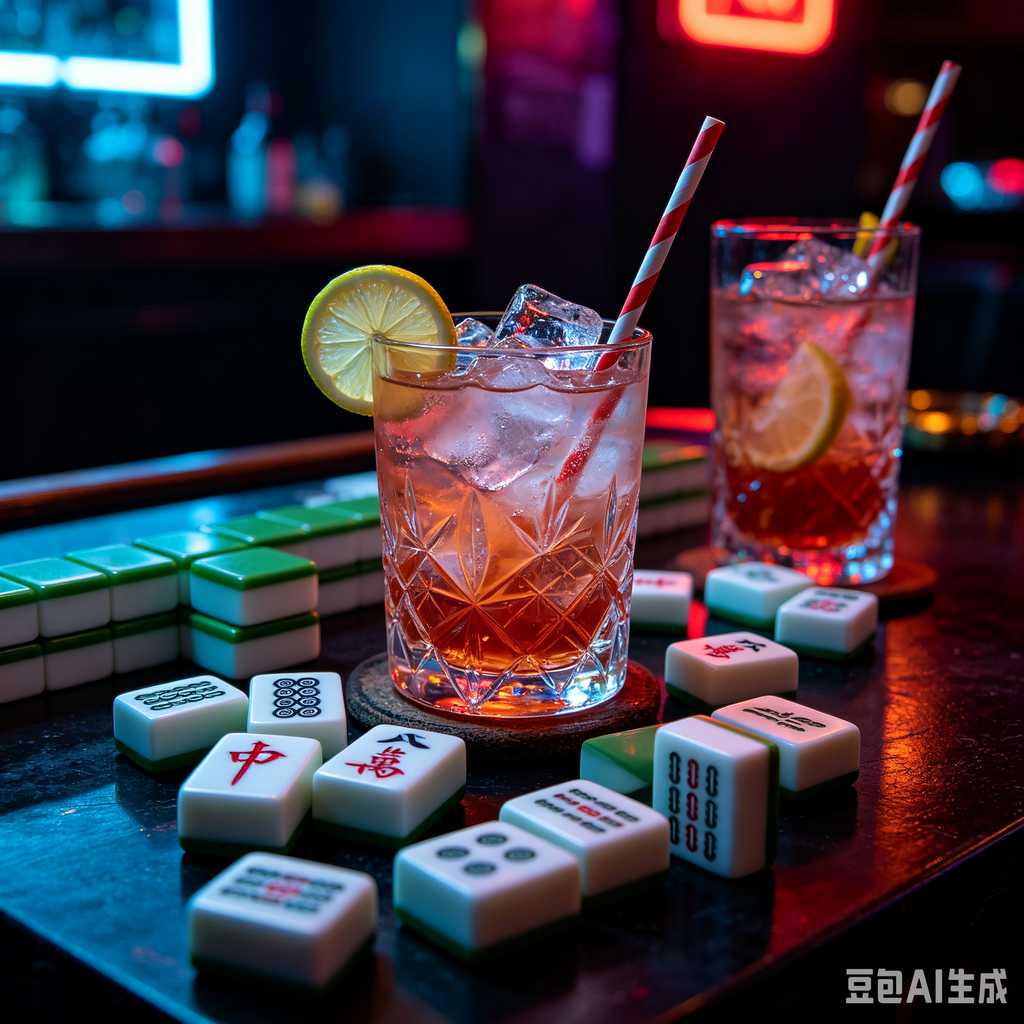 vivid color print mahjong set